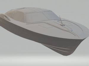 1963 corvette speed boat 3D प्रिंट मॉडल