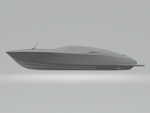 1963 corvette speed boat 3D प्रिंट मॉडल