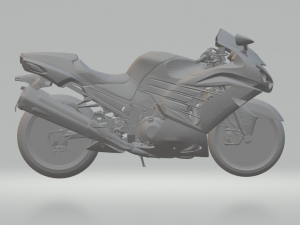 kawasaki ninja zx 14 3D Print Model in Vehicle 3DExport