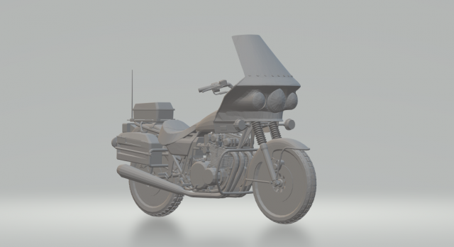 kawasaki police Modelo de impresión 3D .c4d .max .obj .3ds .fbx .stl .blend 