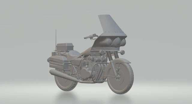 kawasaki police 3D Print Model .c4d .max .obj .3ds .fbx .stl .blend 