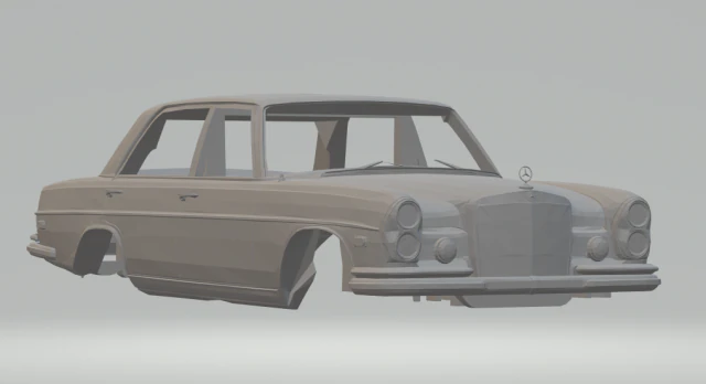 mercedes-benz-300-sel-63-1967 3D Print Model .c4d .max .obj .3ds .fbx .stl .blend 