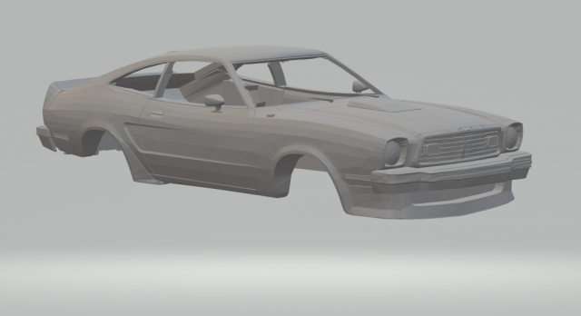 mustang king cobra 1978 Modèles 3D en vedette .c4d .max .obj .3ds .fbx .stl .blend 