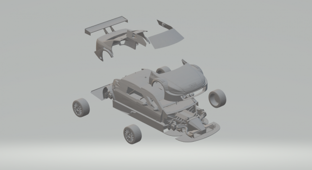 peugeot 408 race car stock car brazil Modello di stampa 3D .c4d .max .obj .3ds .fbx .stl .blend