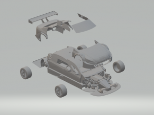 peugeot 408 race car stock car brazil 3D Print Model