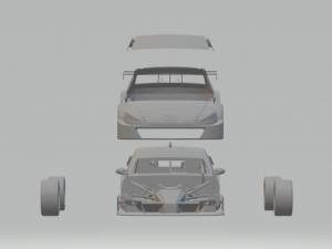 peugeot 408 race car stock car brazil 3D printmodel