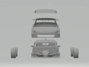 peugeot 408 race car stock car brazil 3D Print Model