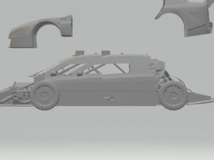 peugeot 408 race car stock car brazil 3D Print Model