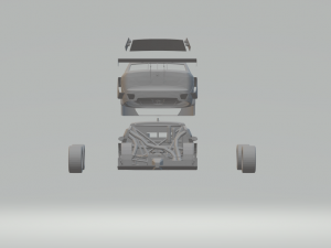 peugeot 408 race car stock car brazil 3D printmodel