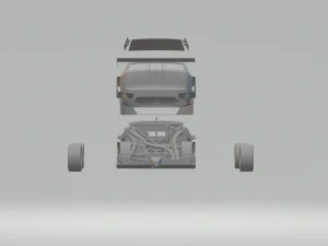 peugeot 408 race car stock car brazil 3D Print Model