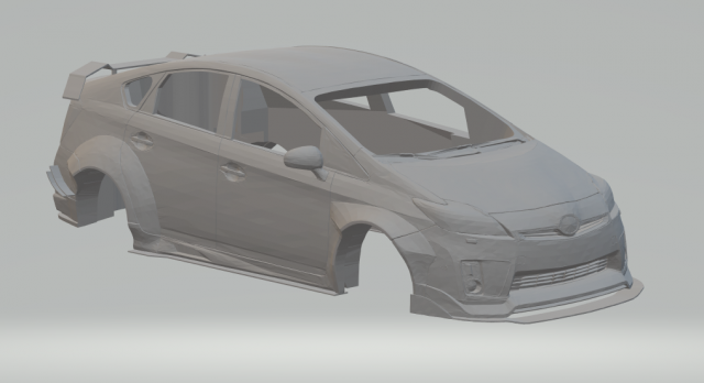 toyota prius Modèles 3D en vedette .c4d .max .obj .3ds .fbx .stl .blend 