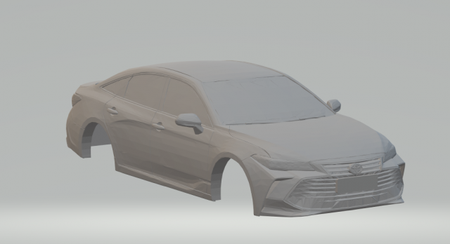 toyota avalon 3D 프린트 모델 .c4d .max .obj .3ds .fbx .stl .blend 