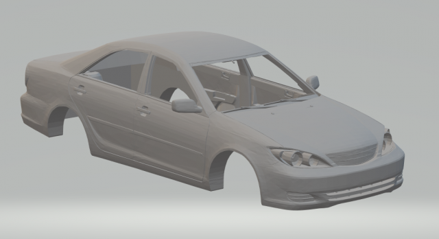 toyota camry 3Dプリントモデル .c4d .max .obj .3ds .fbx .stl .blend 