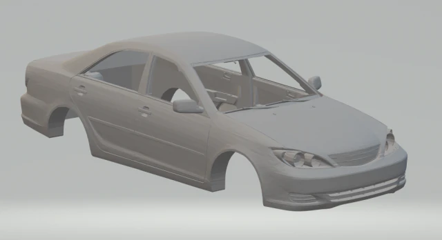 toyota camry 3D Print Model .c4d .max .obj .3ds .fbx .stl .blend 