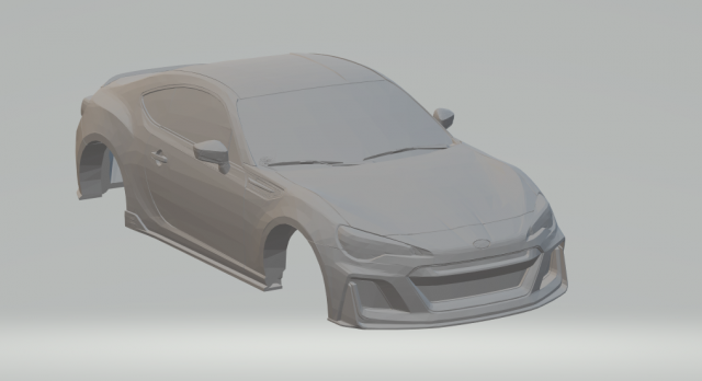 subaru brz 3D 프린트 모델 .c4d .max .obj .3ds .fbx .stl .blend 