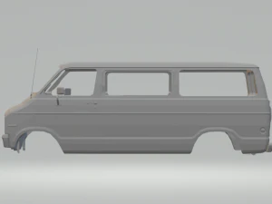 dodge d200 van 3D Print Model