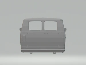 dodge d200 van 3D Print Model