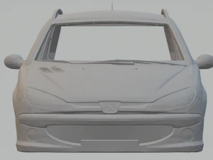 peugeot 206 sw 3D Print Model