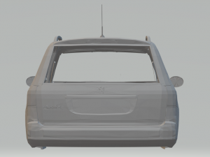 peugeot 206 sw 3Dプリントモデル