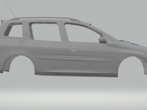 peugeot 206 sw 3Dプリントモデル