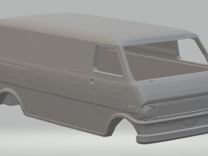 ford ecoline transit e100 panel Modèles 3D en vedette