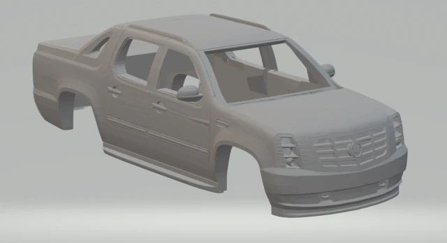 cadillac escalade ext 3D Print Model .c4d .max .obj .3ds .fbx .stl .blend 