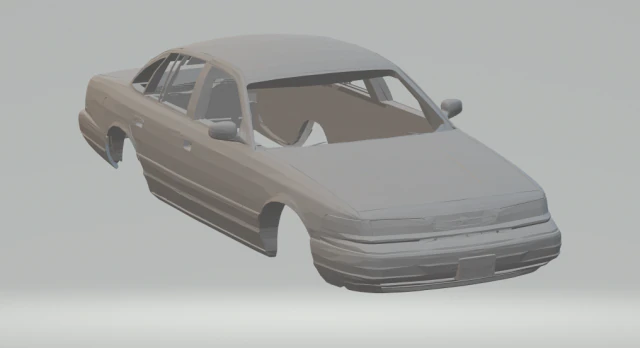 crown victoria sedan 3D Print Model .c4d .max .obj .3ds .fbx .stl .blend 