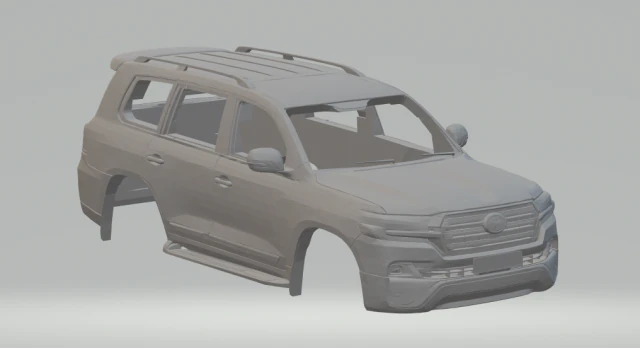 toyota land cruiser 3D Print Model .c4d .max .obj .3ds .fbx .stl .blend