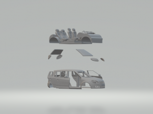skoda fabia 3Dプリントモデル