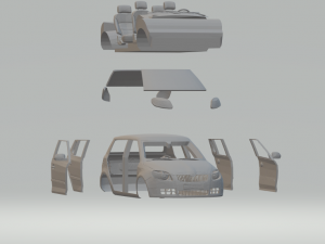 skoda fabia 3Dプリントモデル