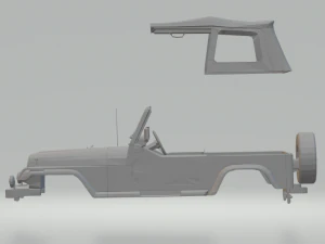 jeep wrangler 3D Print Model