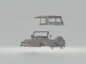 jeep wrangler 3D Print Model