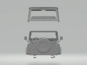 jeep wrangler 3D Print Model