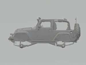jeep wrangler 3D Print Model