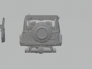 jeep wrangler 3D 프린트 모델