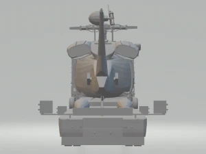 причіпний низькорамний вертолітний транспорт 3D Принт Модель