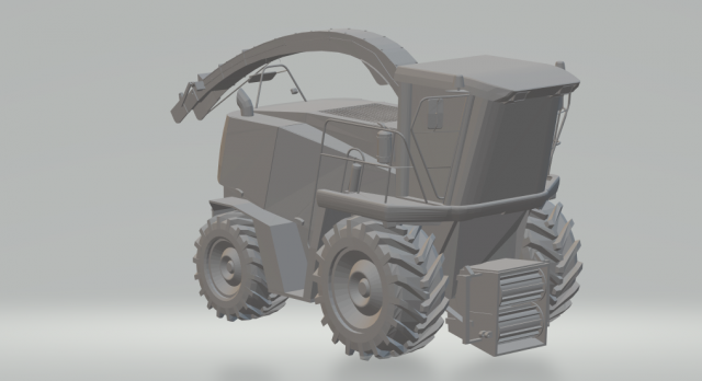 generic forage harvester Model Cetak 3D .c4d .max .obj .3ds .fbx .stl .blend 