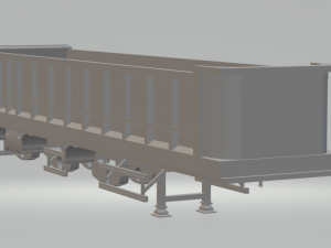 bulk trailer dumper usa 3D Print Model