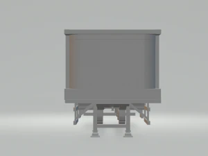 bulk trailer dumper usa 3D Print Model