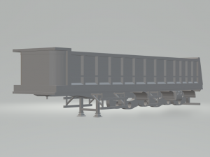 bulk trailer dumper usa 3D-Druckmodell