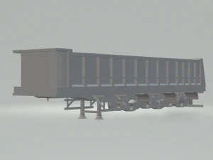bulk trailer dumper usa 3D Print Model