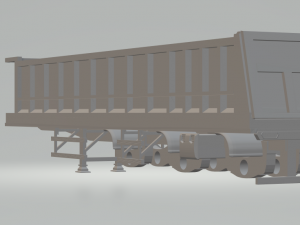 bulk trailer dumper usa 3D-Druckmodell