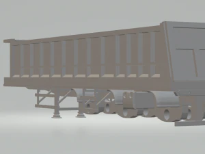 bulk trailer dumper usa 3D Print Model