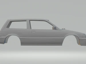 honda civic si hatchback years 80 3D Print Model