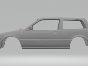 honda civic si hatchback years 80 3D-Druckmodell