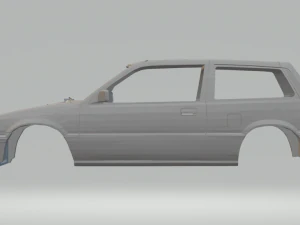 honda civic si hatchback years 80 3D Print Model