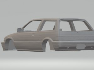 honda civic si hatchback years 80 3D-Druckmodell
