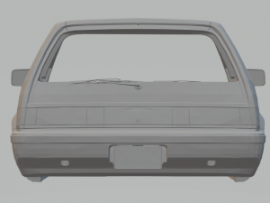 honda civic si hatchback years 80 3D-Druckmodell