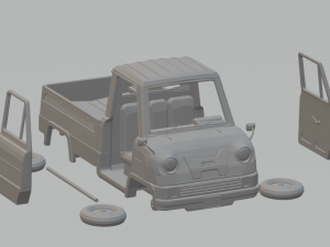 honda t360 pick up 3D Print Model