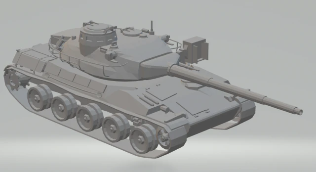miltary tank amx- 30 france 3D Print Model .c4d .max .obj .3ds .fbx .stl .blend 